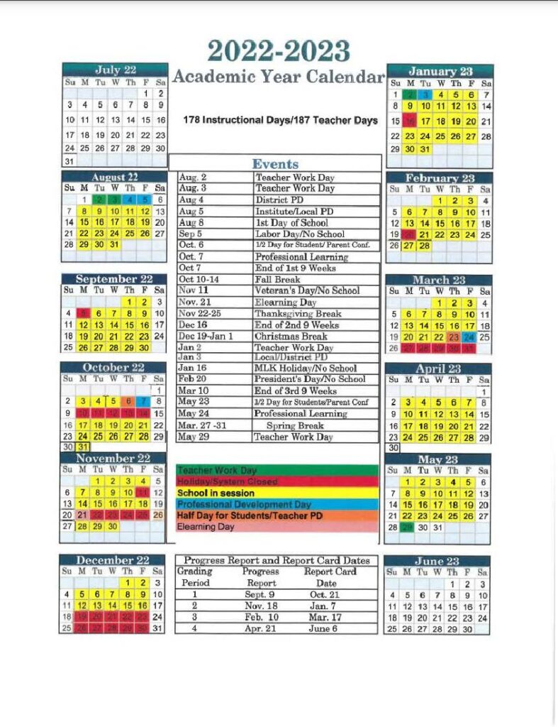 Alabama School Calendar Karin Marlene