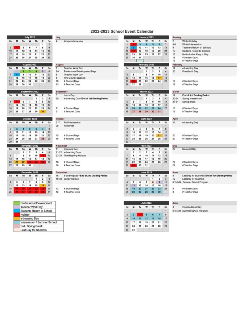 Birmingham City School Calendar 20222023