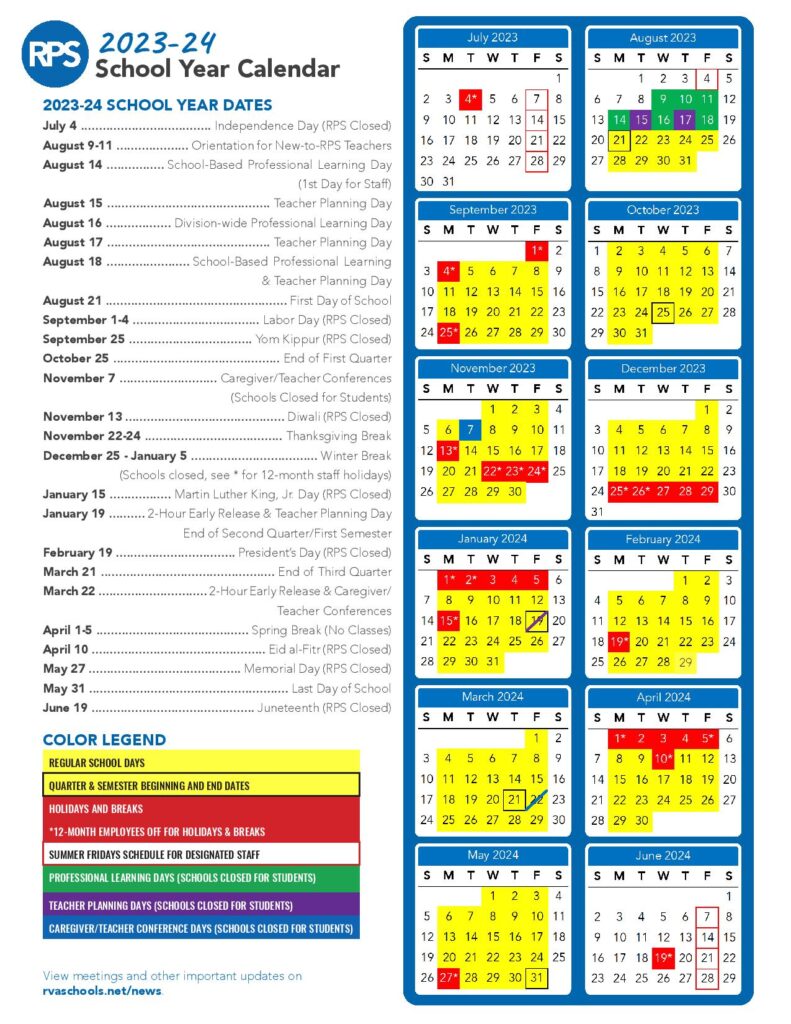 Richmond Public Schools Calendar 2024 2025 Fsu Football Schedule 2024